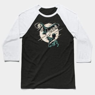 FALCONRY ILLUSTRATION Baseball T-Shirt